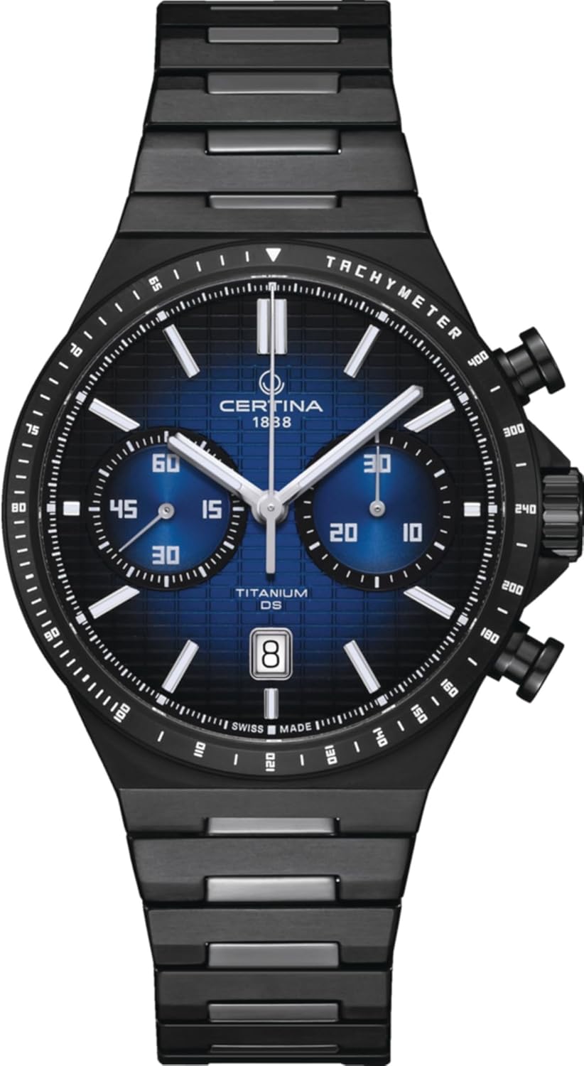 Certina, Mens, DS 7 Chrono Auto, 42, mm, Steel, Automatic