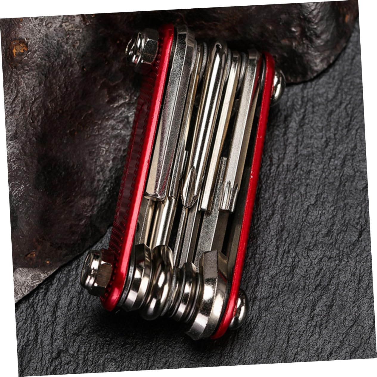 SUPVOX 7 Pezzi di Riparazione Bici Bicicletta Pieghevole Biciclette Pieghevoli Bici Pieghevole Accessorio Bici Attrezzo Pieghevole Riparazione Biciclette Kit Presa Durevole
