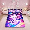 Erosebridal Axolotl Bed Sheets Twin Size for Kids Boys Girls,Galaxy Planet Space Bedding Set Cartoon Animal Fitted Sheet Purple Dreamy Starry Sheets