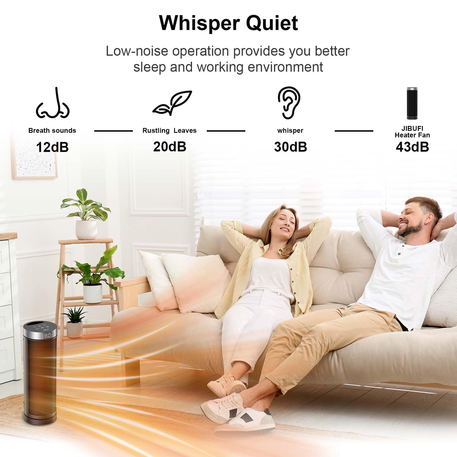 Ceramic Space Heater, Portable Indoor Heater with Remote Control, Three Heating Modes, Overheat and Tip-Over Protection, Suitable for Home, Bedroom, and Office Indoor Use