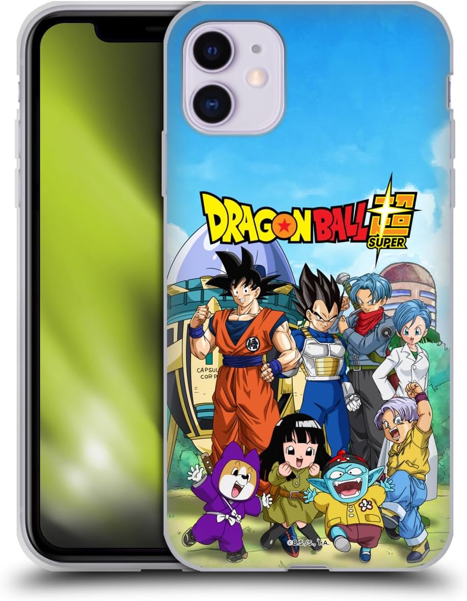 Head Case Designs Officially Licensed Dragon Ball Super Group Future Trunks Arc Characters Gel Case [Military Grade Protection] Compatible with Apple iPhone 11