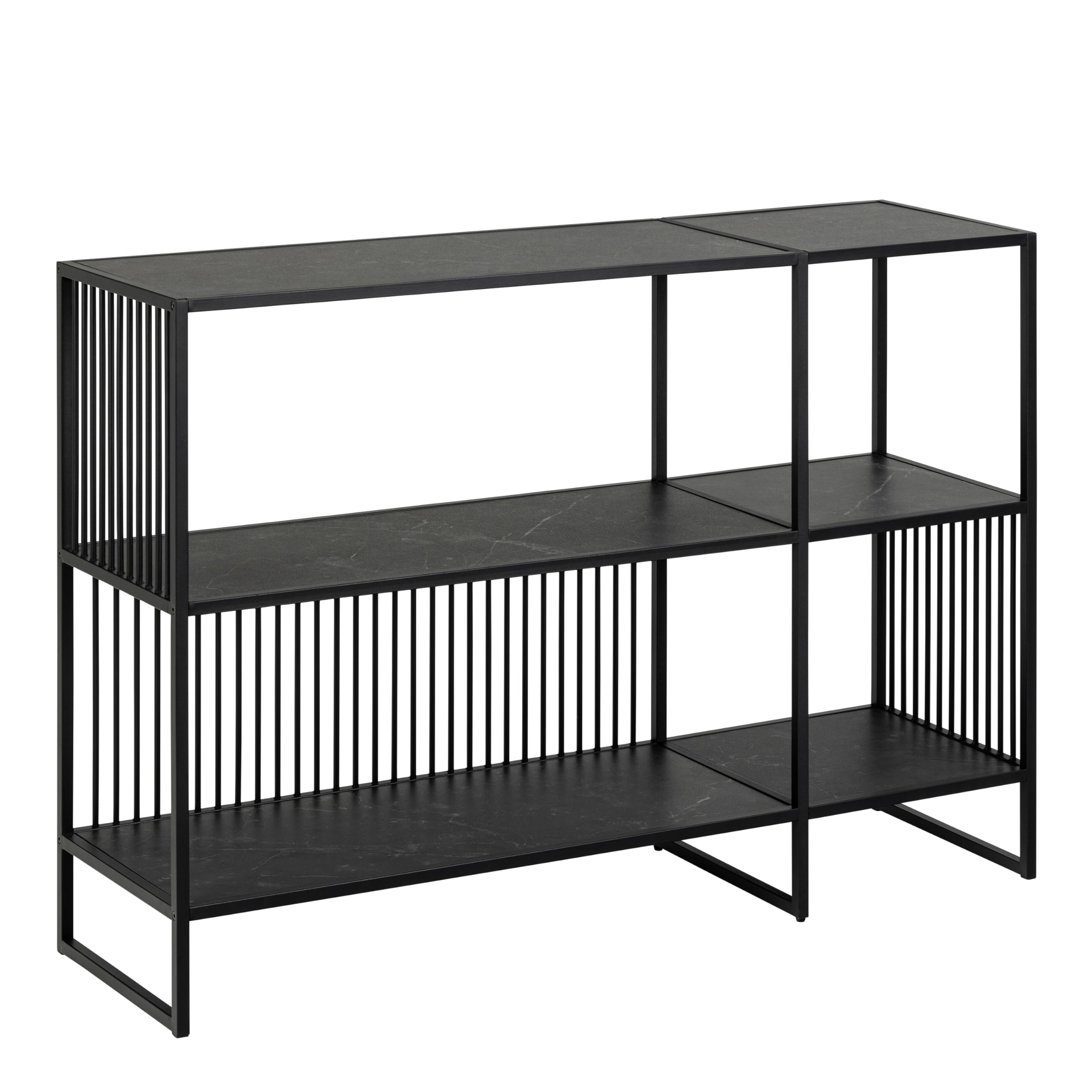 Furniture To Go | Strington Bookcase with 2 Shelves in Black