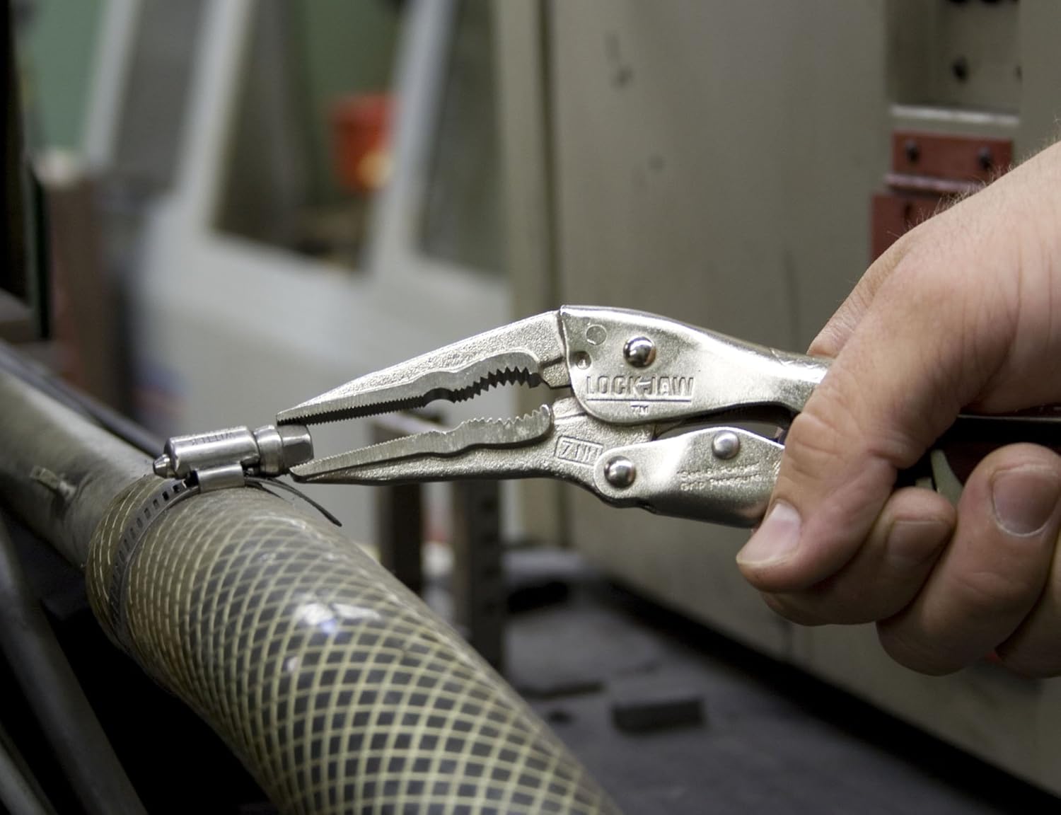 CH Hanson 09300 7-Inch Needle Nose Self-Adjusting Locking Pliers