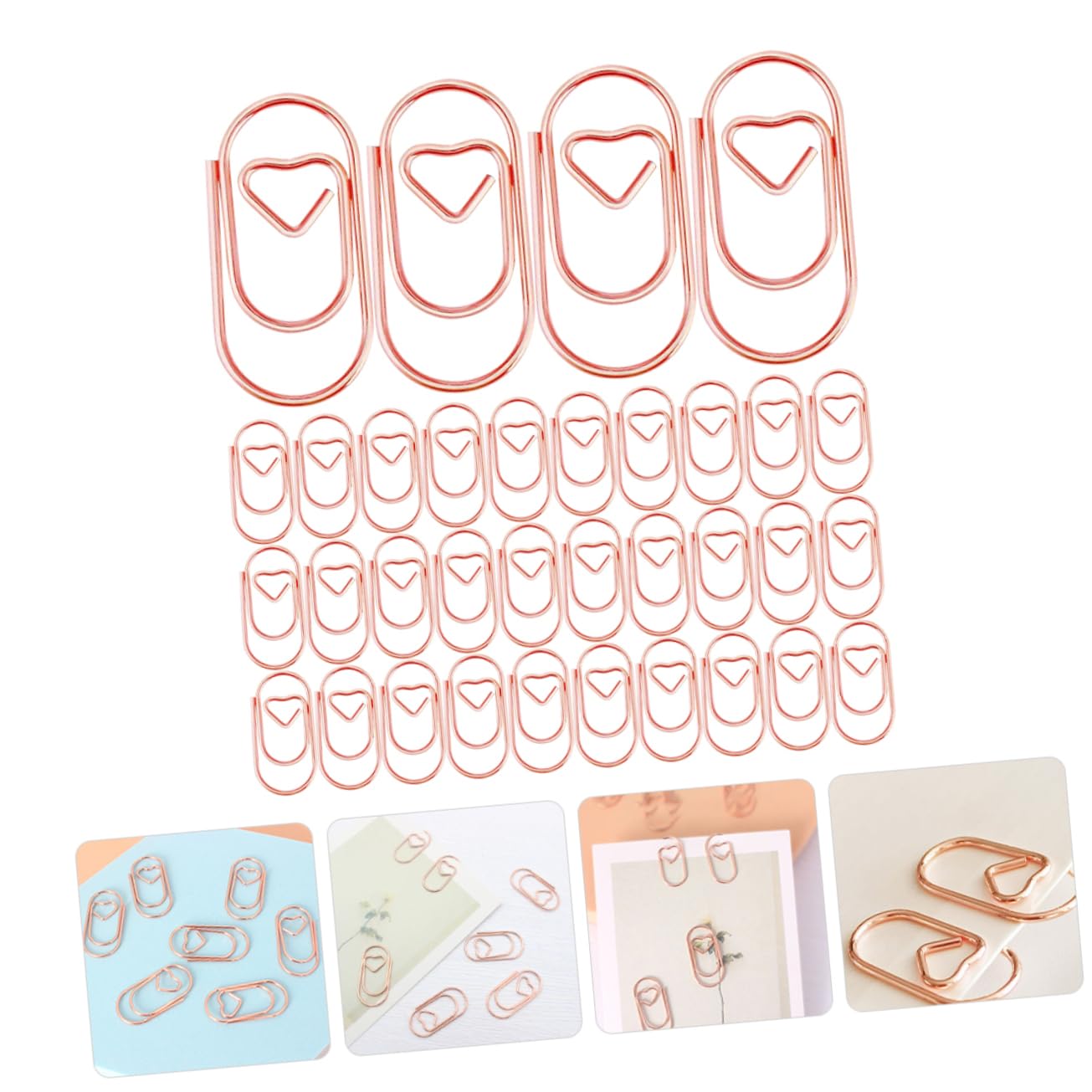 Clips Metálicos Para Oficina Clips De Oficina Y Adorables 200 Piezas X 4