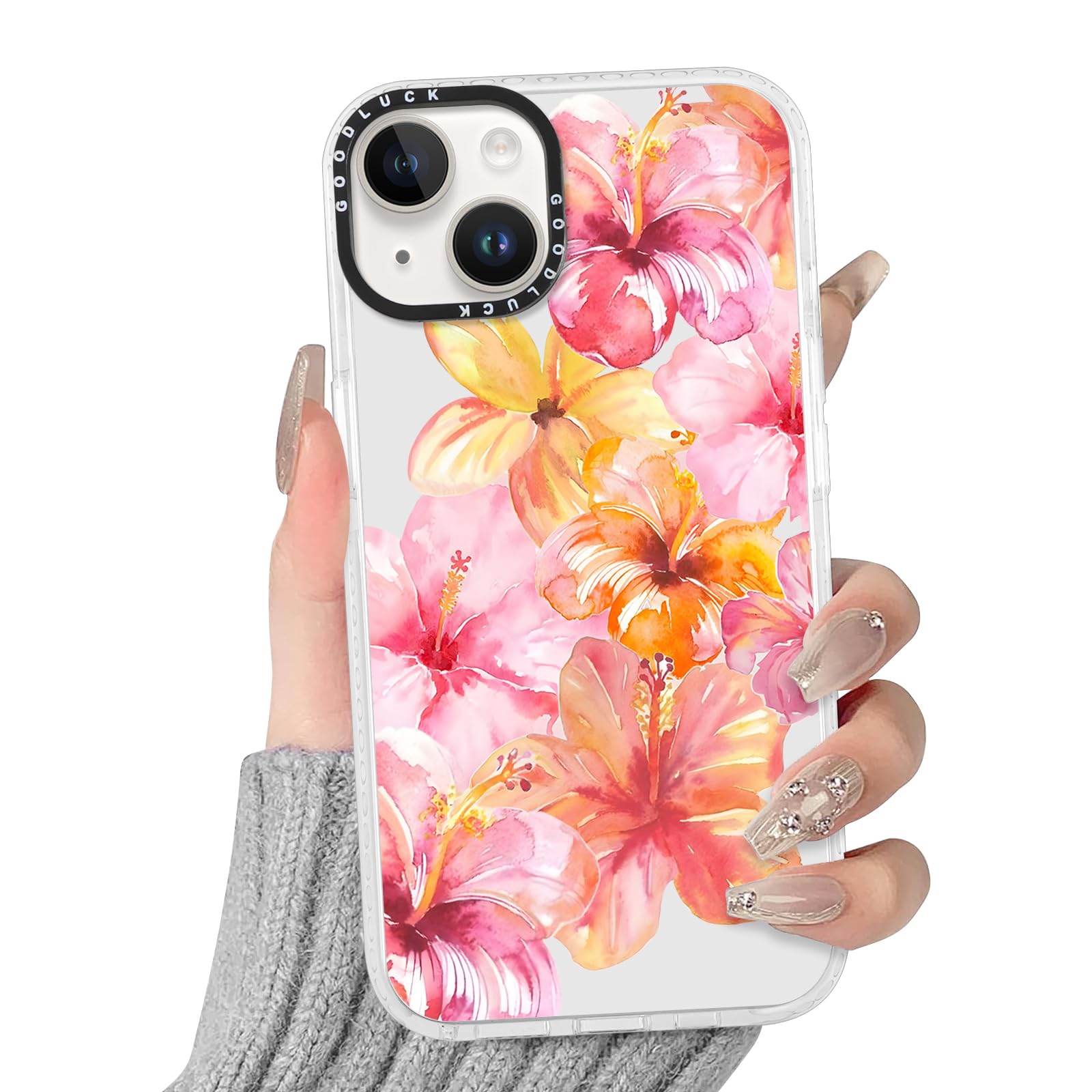 Cover Trasparente Per IPhone 12/12 Pro Con Fiori Di Ciliegio - Silicone Morbido TPU Antiurto