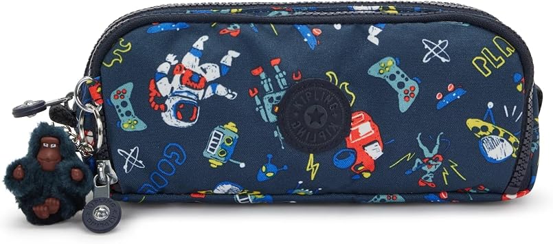 Kipling Gitroy Printed Pencil Case, space game, One size, Pouch