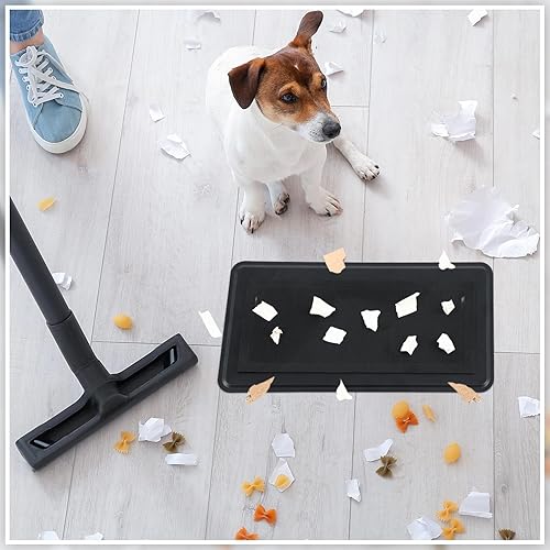 Miniatura 6 de Therwen Juego de 12 rejillas de ventilación de piso con cubierta magnética de 4 x 10 pulgadas, cubiertas de ventilación de piso resistentes, diseño