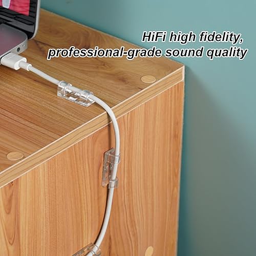 Miniatura 6 de Adhesive Cable Clips - Clear Adhesive Wire Holder Organizer - Cable Holders - Home Desk Wall Nightstand Table Bedside Bedroom Living Room Management