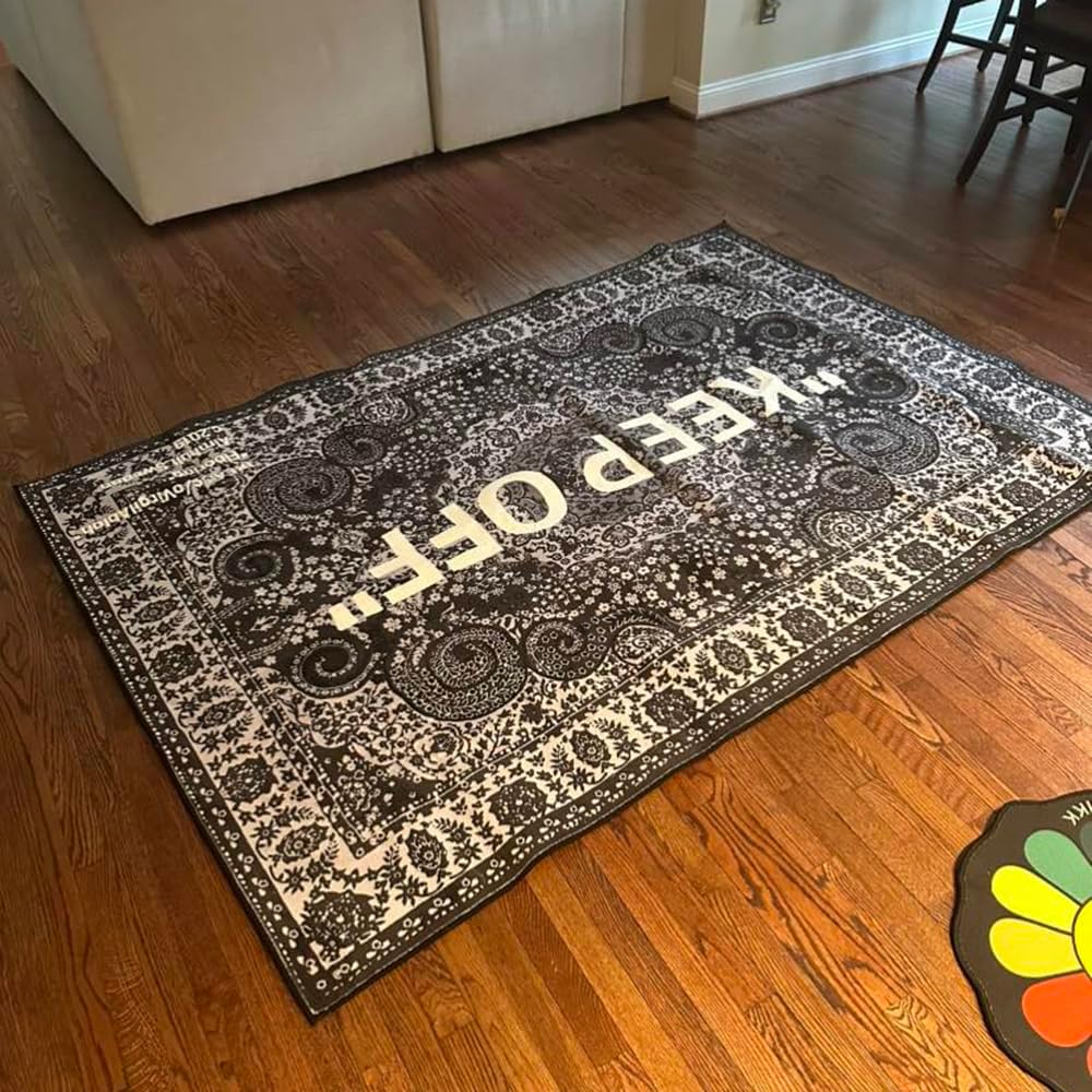 KEEP OFF Rug - Cashew Flower Classic Paisley Cashmere Large Area Rug - Hypebeast Home Decor Carpet - 6.6 * 9.8ft (2 * 3m) Living Room/Villa Room/Executive Home Office - Artistic Premium Floor Mat
