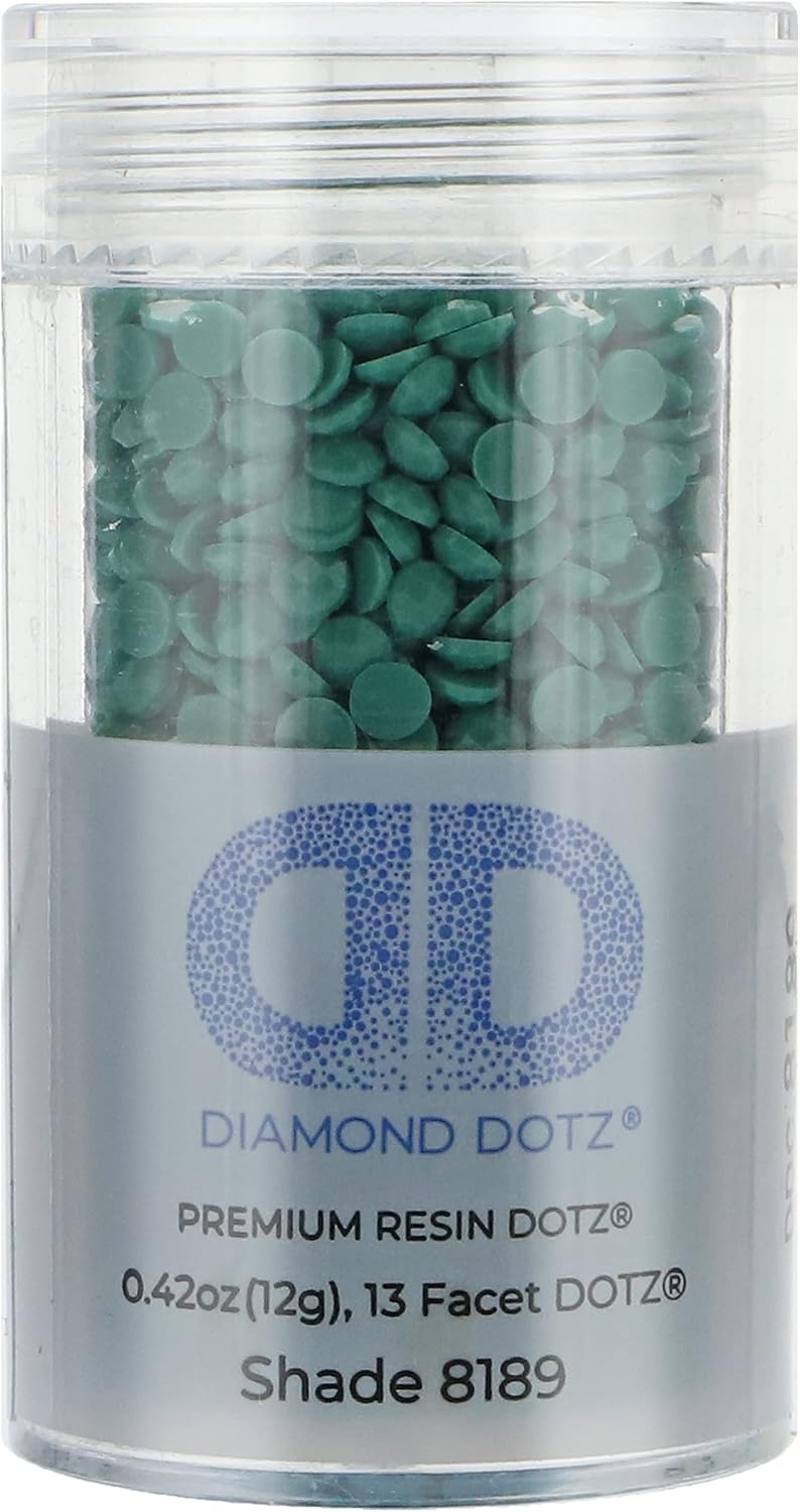 Diamond Dotz 2.8MM 12G Cylinder Jade - Freestyle Diamond Painting Beads, Diamond Art Beads, Replacement Drills, Loose Gems for DIY Crafts and Art Projects