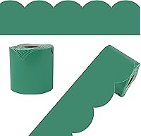 Vista 28 de Carson Dellosa Farmhouse 65 pies de bordes de tablaroca de gingham negro y blanco para tablón de anuncios, 1 rollo de borde festoneado para pizarra