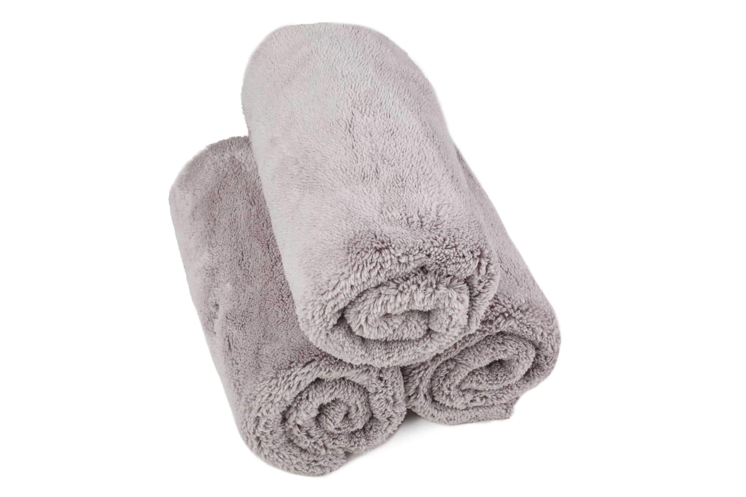 Kavalier Grey Proclean Plush Perfection 600 Microfiber Towel - Dense 600 Gsm, 41X41cm, Optimal Cleaning For Auto & Home, Set Of 3, - Ideal For Detailing & Polishing