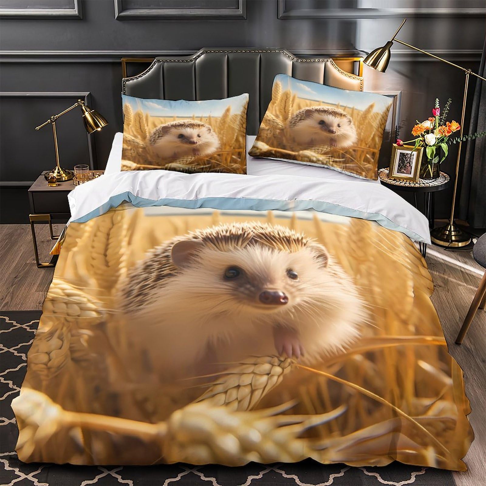 Housse de couette 3D imprimée microfibre parure de lit 220x240cm pour grand lit enfant