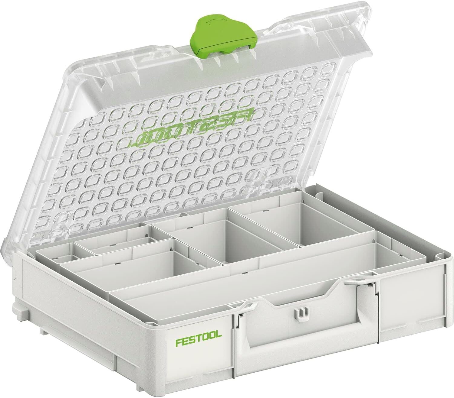 Festool Systainer³ Organiser SYS3 ORG M 89 6xESB (with Insert Boxes (50 x 50 x 68, 50 x 100 x 68, 100 x 150 x 68, 100 x 350 x 68)