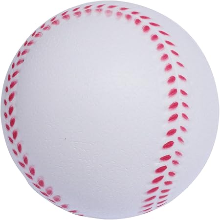 Amazon Zuyee 練習用 野球ボール スポンジ ソフトボール トレーニング スポーツ バッティング 屋内 屋外 裏庭 プレイヤー 10代 子供 白 11インチ 6個パック 野球 おもちゃ
