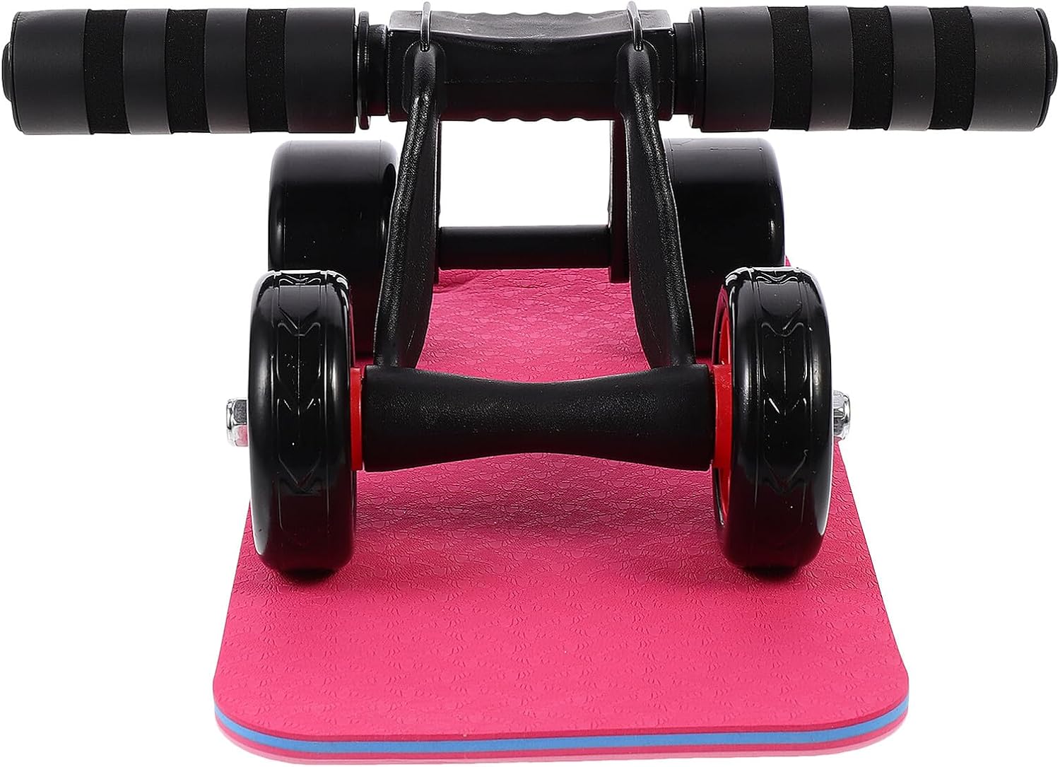 Abdominal Exercise Wheel and Roller Wheel for Exercise, 4-wheel Core Trainer with Extra Mat, Household Fitness Equipment for Home Workout and Core Strength Training