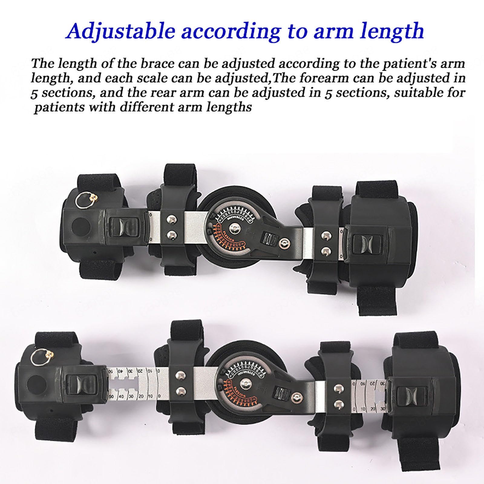 Stecca stabilizzatrice for gomito post-operatoria regolabile, immobilizzatore for braccio, sollievo dal dolore, for donna, uomo, sinistra(Left)
