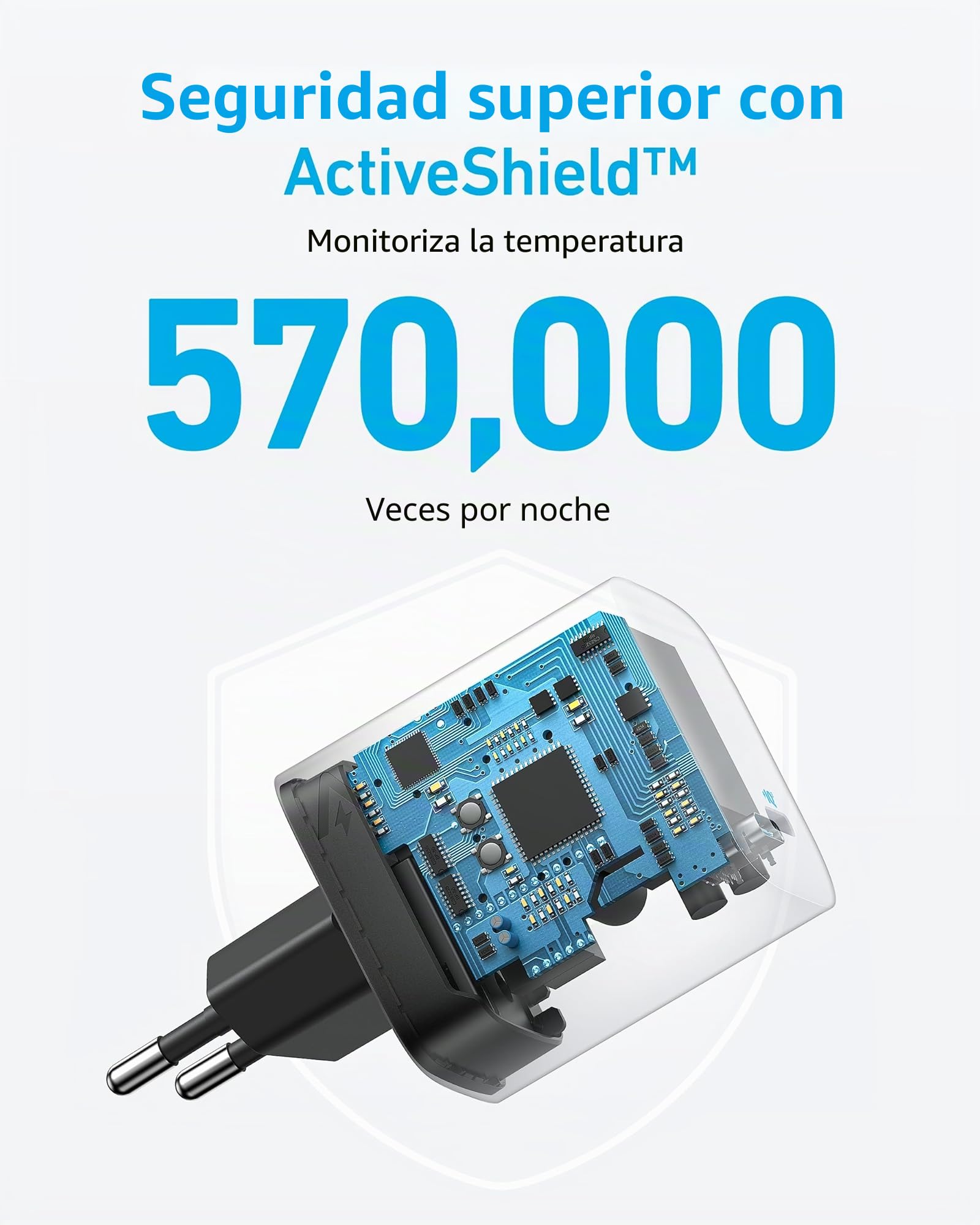 Anker 315 Cargador USB C de 67 W, Fuente de alimentación compacta de Alto Rendimiento con PIQ 3.0, para MacBook Pro/Air, iPhone 16/16 Plus/16 Pro/16 Pro MAX/15/14, iPad, Galaxy, Pixel, AirPods y más