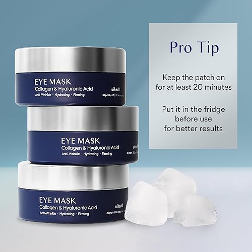 Miniatura 7 de Parches debajo de los ojos para hinchazón y bolsas máscara de ojos para ojos hinchados y ojeras tratamiento con retinol de colágeno - Almohadillas