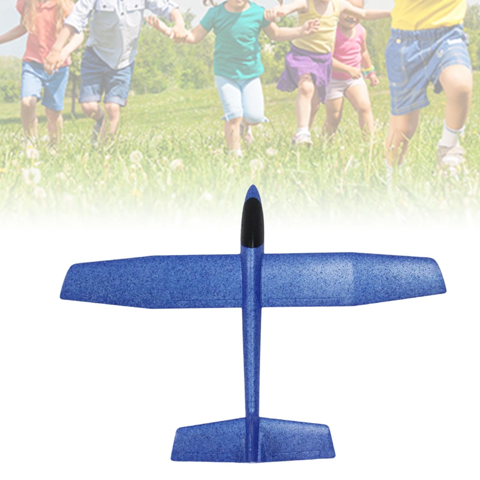Planeador de Juguete, Avión de Espuma de Lanzamiento Manual, Modificable, Aerodinámico, Fácil de Usar, Materiales, Adecuado para Juegos Infa, Azul