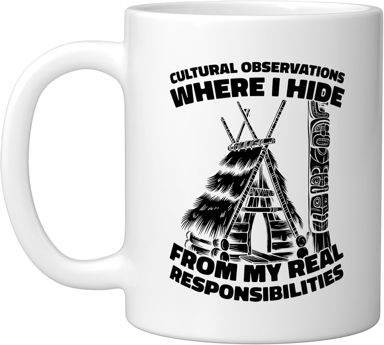 Societal Behavior - Cultural Studies Ethnologist Ceramic Mug, White