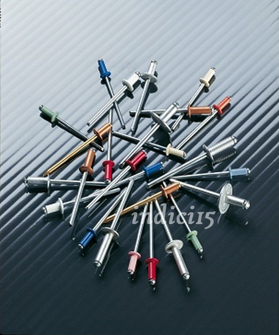 Rivetto Rivetti Alluminio Graf a Fiore per Targhe Targa 4,8x12 10 (5+5) blu RAL 5017 bianchi RAL 9010 a richiesta possono essere confezionati assortimenti differenti