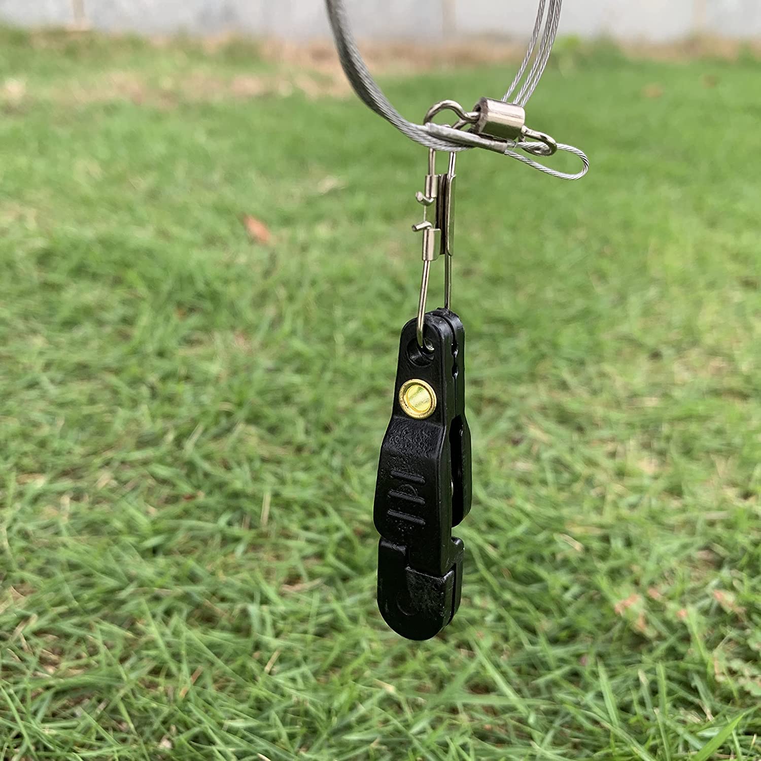 3 clips acolchados de liberación rápida para pesca con línea de pesca de acero, clips de liberación para arrastrar, tablas de cepillar, estabilizadores y pesca de cometas (negro)
