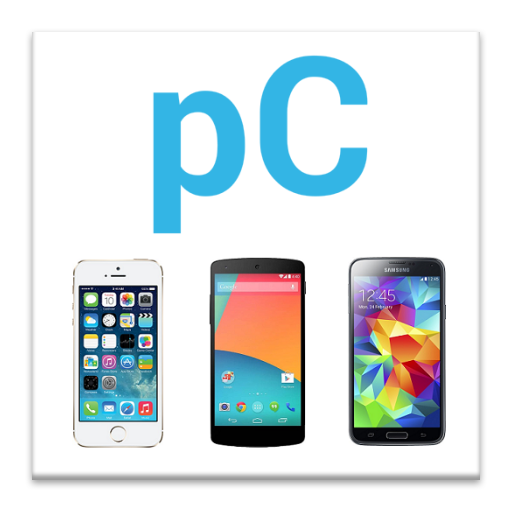 Compare Phones app icon and interface on a smartphone