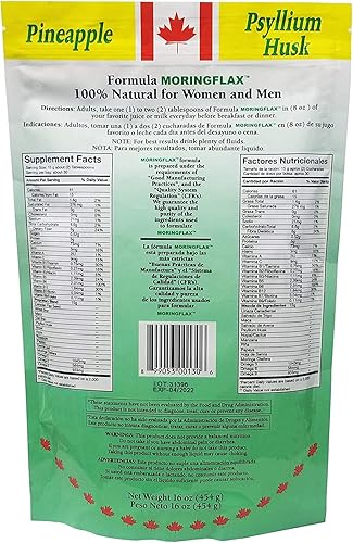 Miniatura 3 de Moringflax Bag Formula 100 Semilla de lino canadiense natural con garcinia cambogia y moringa oleifera bolsa, bronceado, 16 onzas - Paquete de 2