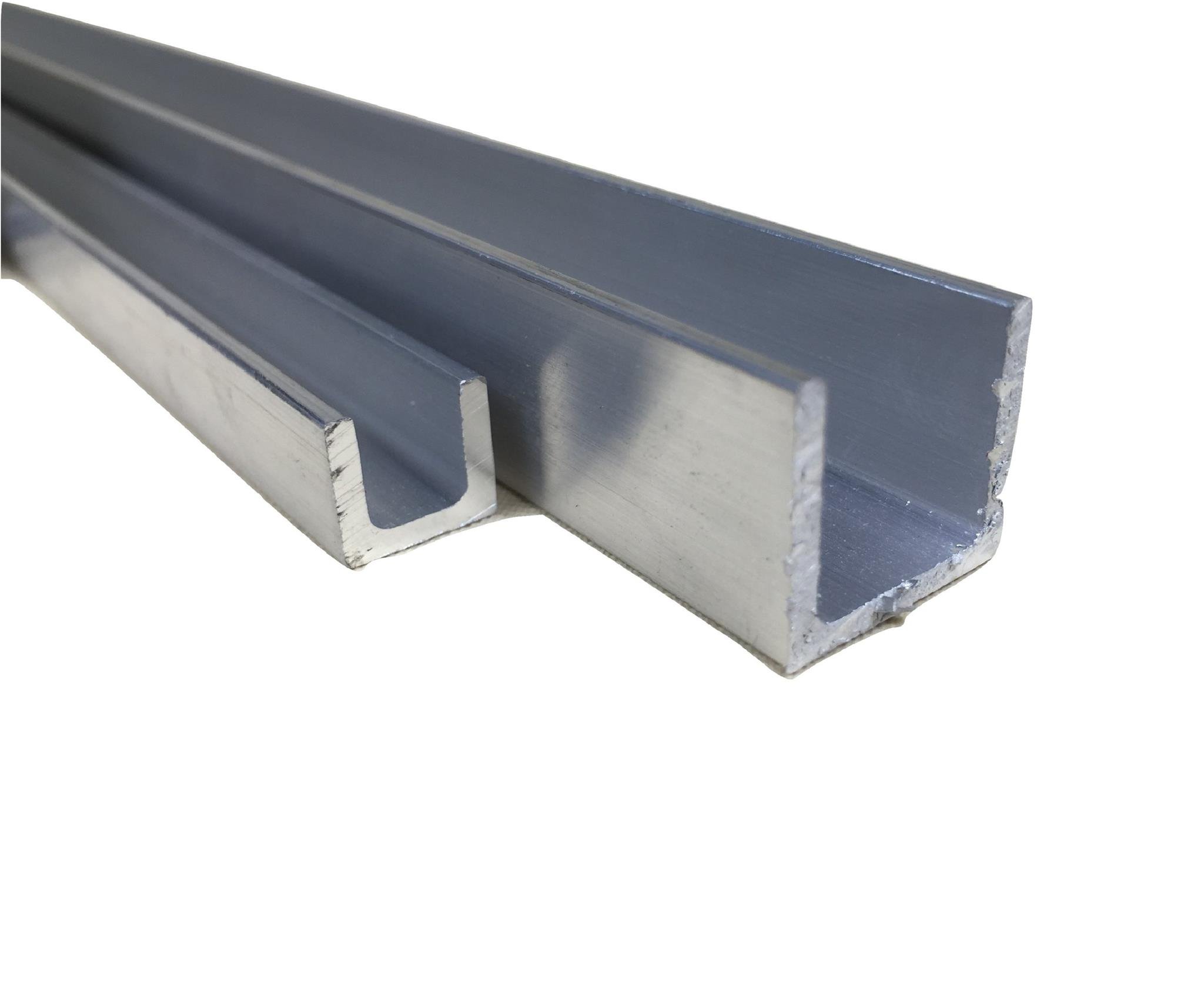 Lot De 3 Barres Carrées En Aluminium 12x12mm, Longueur 1000mm - Naturel, Qualité GAH-Alberts