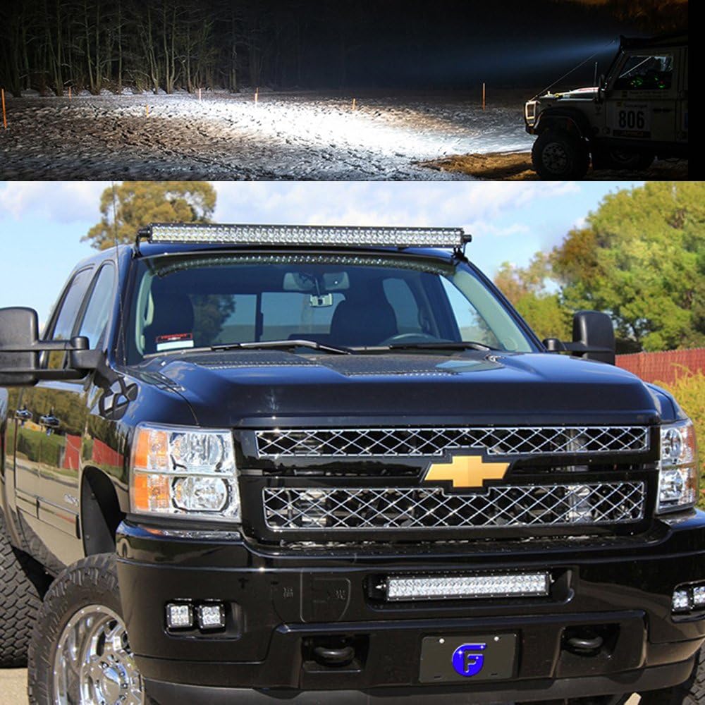 Willpower 42 inch 240W LED Light bar,45 inch Include Mounting Bracket Spot Flood Combo Work Light Bar + Wiring Harness Kit for Truck Car ATV SUV 4X4 4WD Jeep Truck Driving Lamp 10-30V DC