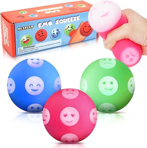 Pelotas sensoriales estrujables para el estrés bolas para apretar emociones para niños, juguetes para aliviar la ansiedad para el aula, juguetes de