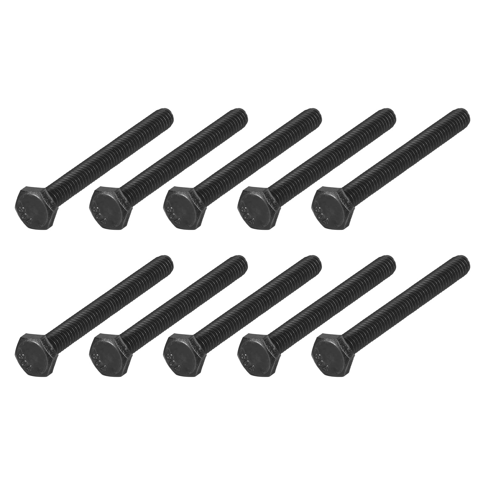 METALLIXITY Hex Head Bolts (1/4-20 x 3") 20Pcs, 304 Stainless Steel 18-8, Fully Threaded, External Hex Drive