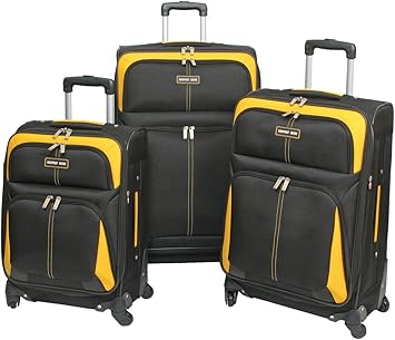 Black and yellow luggage Clearance