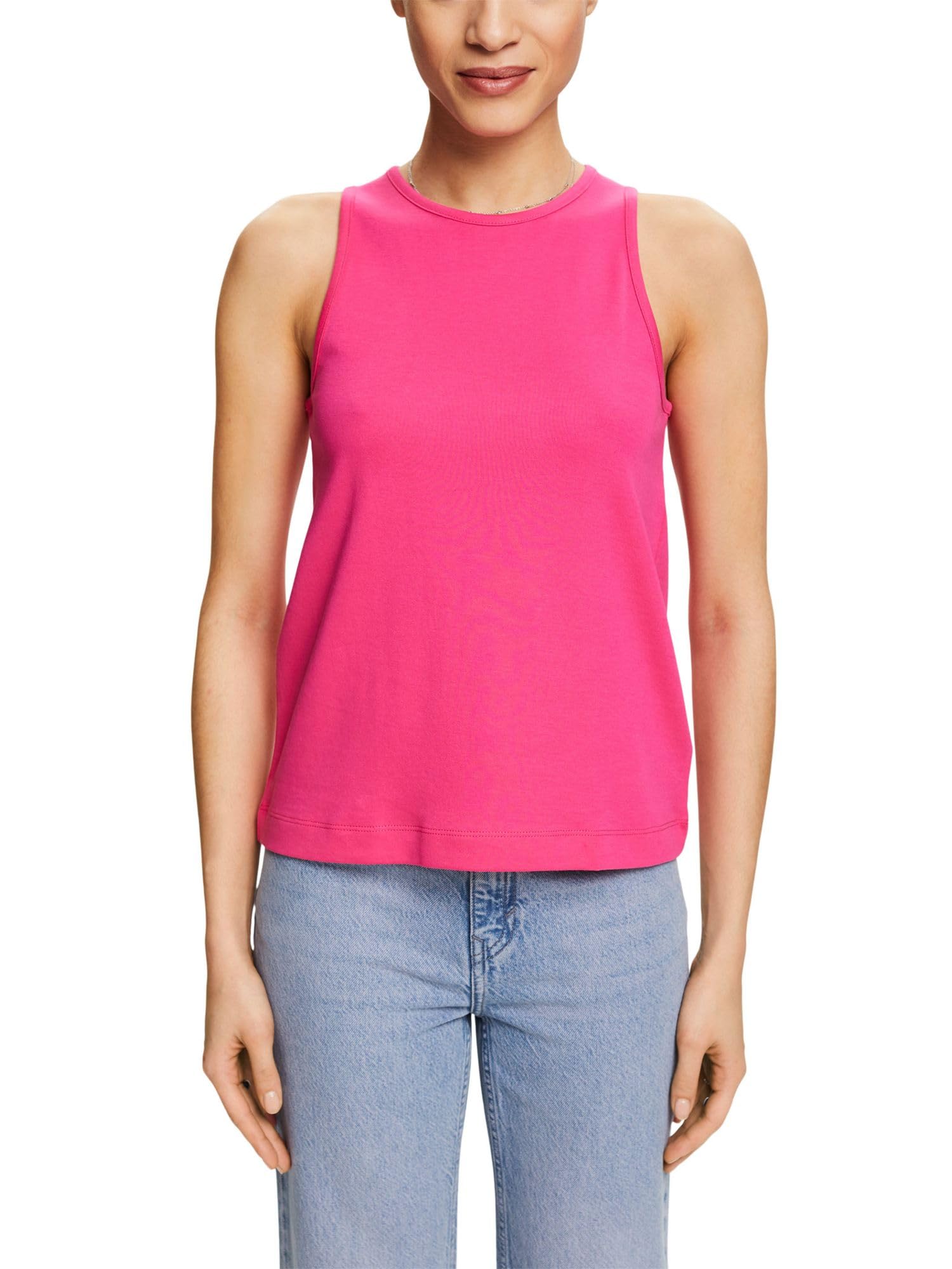Esprit T-shirt basic - pink fuchsia/gemêleerd donkerroze