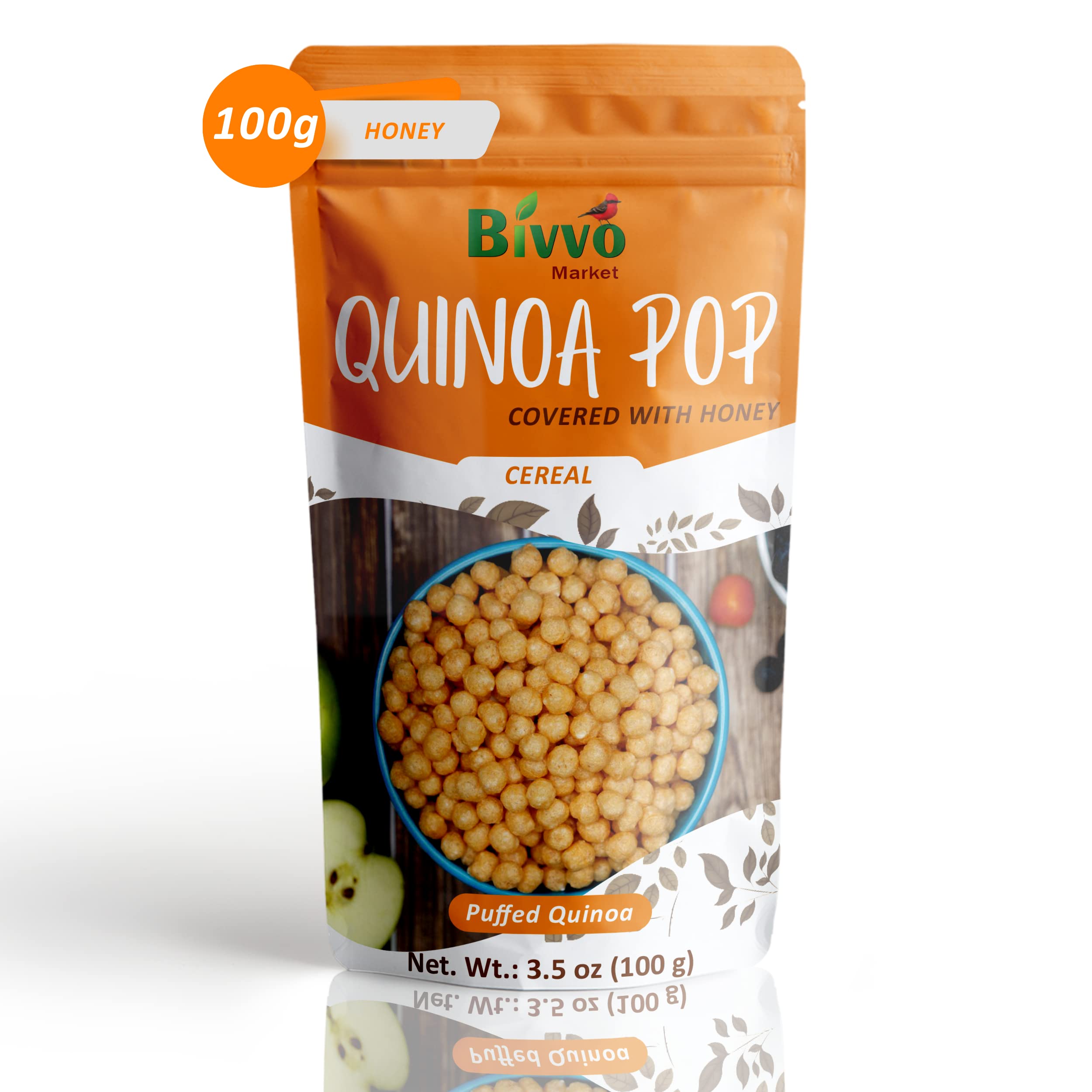 Buy Bivvo Market Quinoa Puff Honey Flavor Vegan Puffed Quinoa