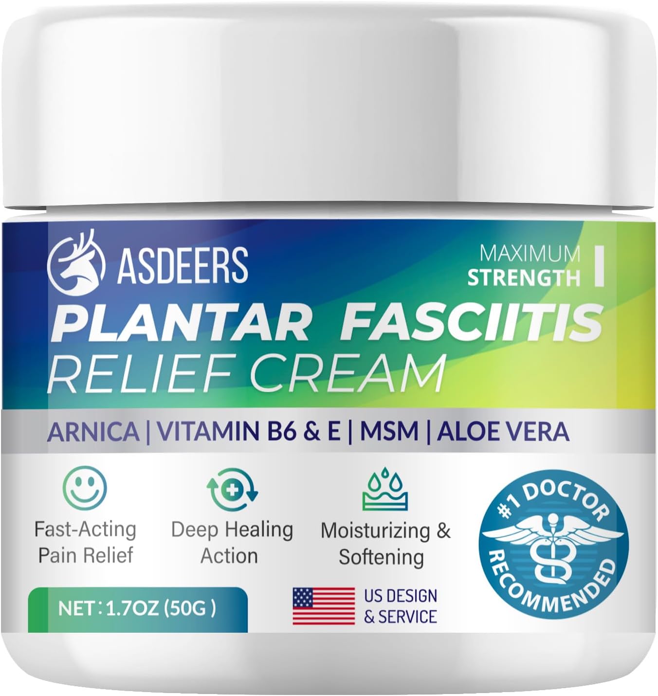 Plantar Fasciitis Relief Cream Maximum Strength Formula