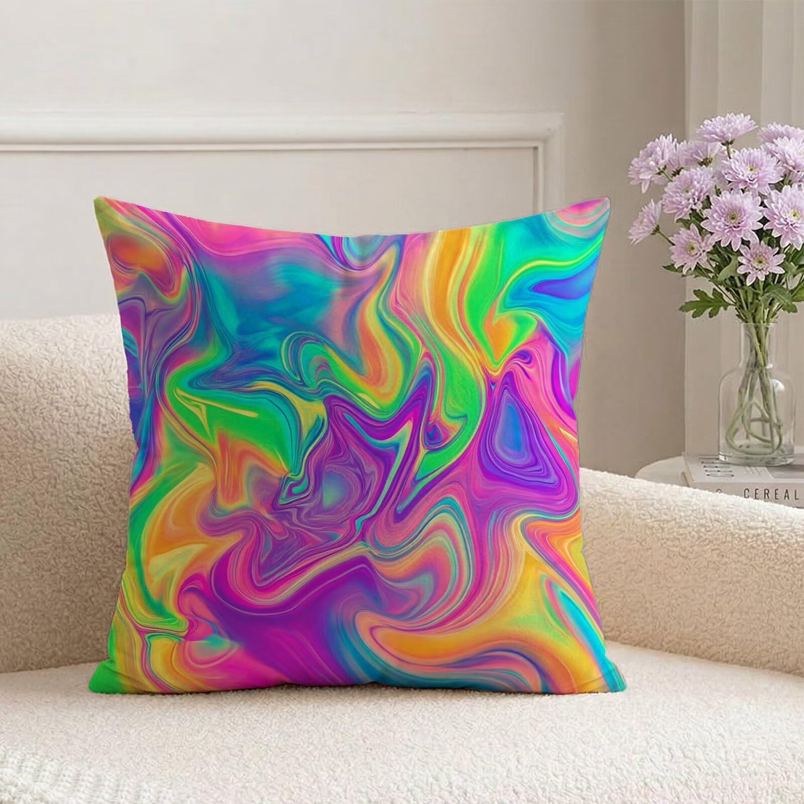Housses de coussin 75x75 cm extérieur imperméables en velours coloré Z9-192