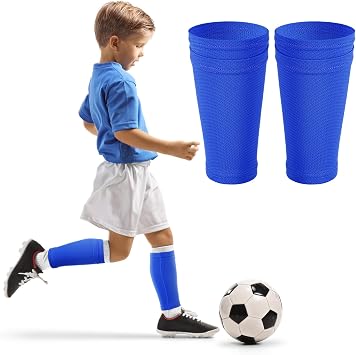 Shin Guard Sleeves for Kids Youth Football Shin Guard Holders Compression Soccer Sleeve Socks with Pocket for Shin Pads Shin Guards for Kids Teenagers Adults Beginner