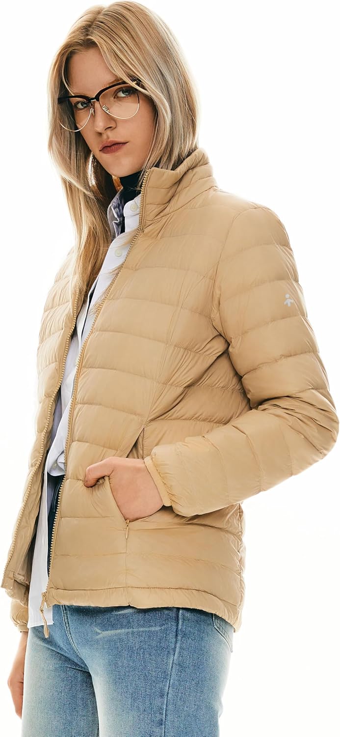 Orolay Women's Lightweight Packable Down Jacket Quilted Puffer Coat with Stand Collar - Image 3
