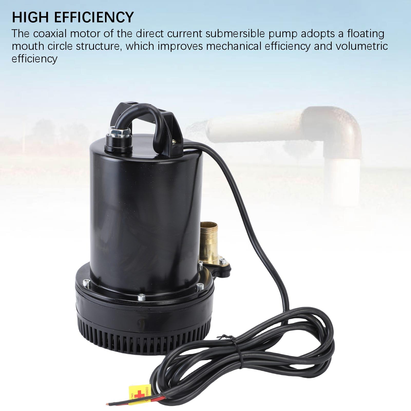 Bomba de Agua Sumergible de 220 W, Caudal de ³/h, Elevación de 26 Pies, Acero Inoxidable, bajo Nivel de Ruido, con Salida de 1 Pulgada, para Estanque, Acuario, Piscina Hidropónica, Jardín