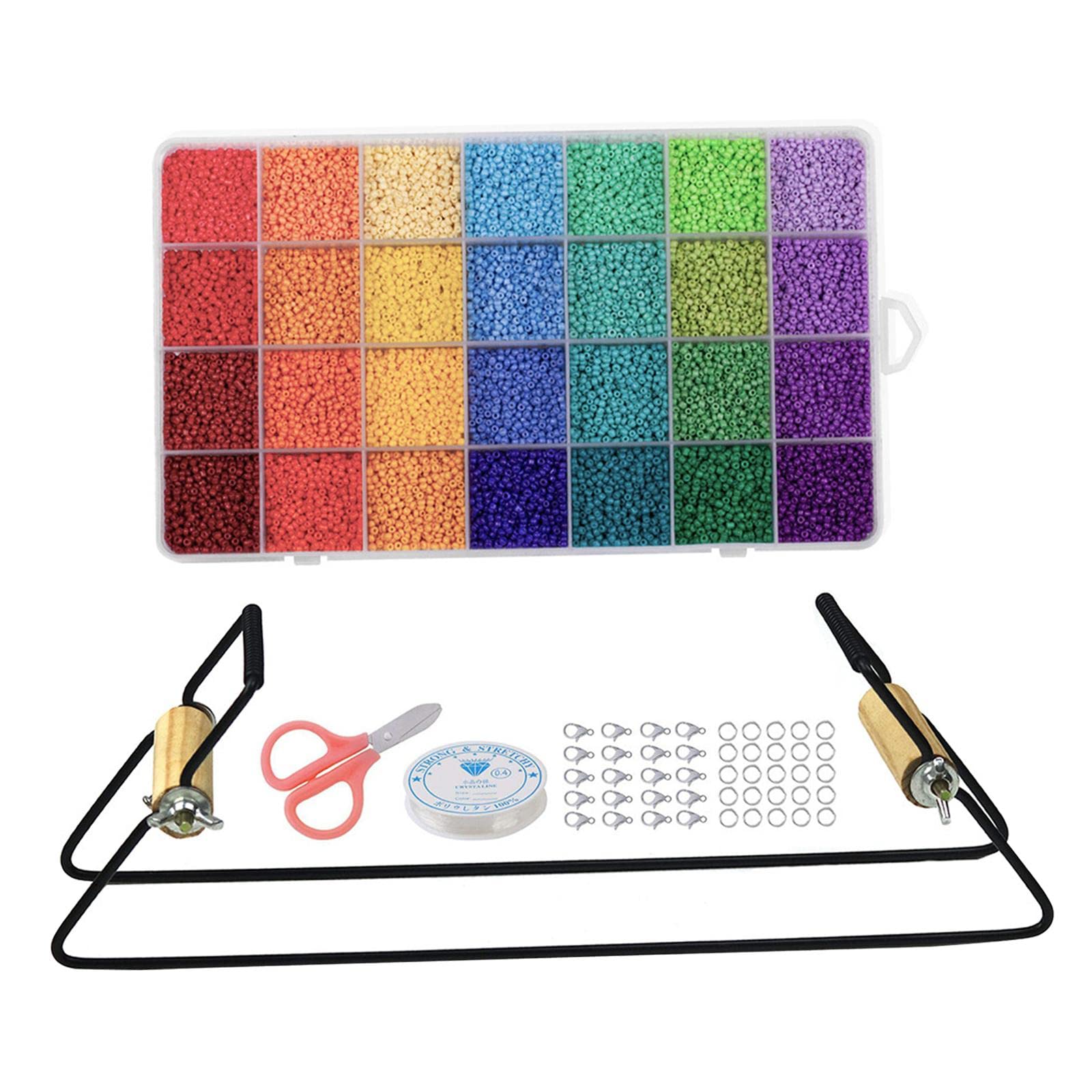 Kit di perline per braccialetti fai da te, 28 colori