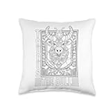 VizualCake Astrology Taurus Zodiac Earth Astrology Adult Coloring Throw Pillow, 16x16, Multicolor