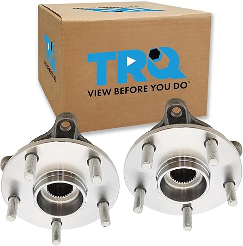 Vista 39 de TRQ Juego de Rodamientos de Rueda y Cubierta de Llanta Trasera para Conductor y Pasajero 2 Piezas Compatible con Infiniti G35 2003-2006 2007 G35