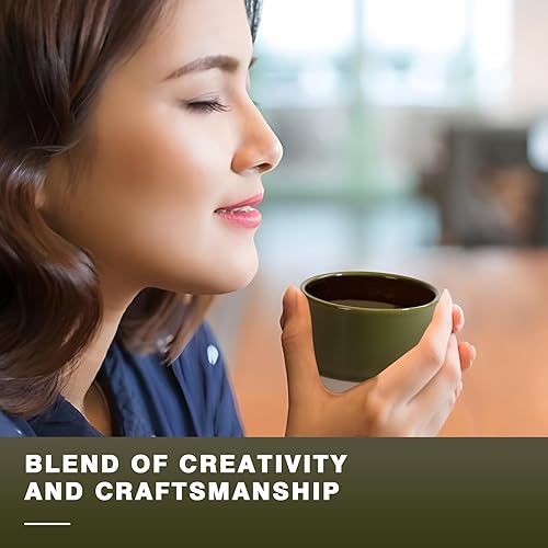 Vista 76 de Juego de tazas de café de cerámica, tazas de café One Shot, tazas de café pequeñas de doble pared Demitasse para expreso, juego de tazas de café