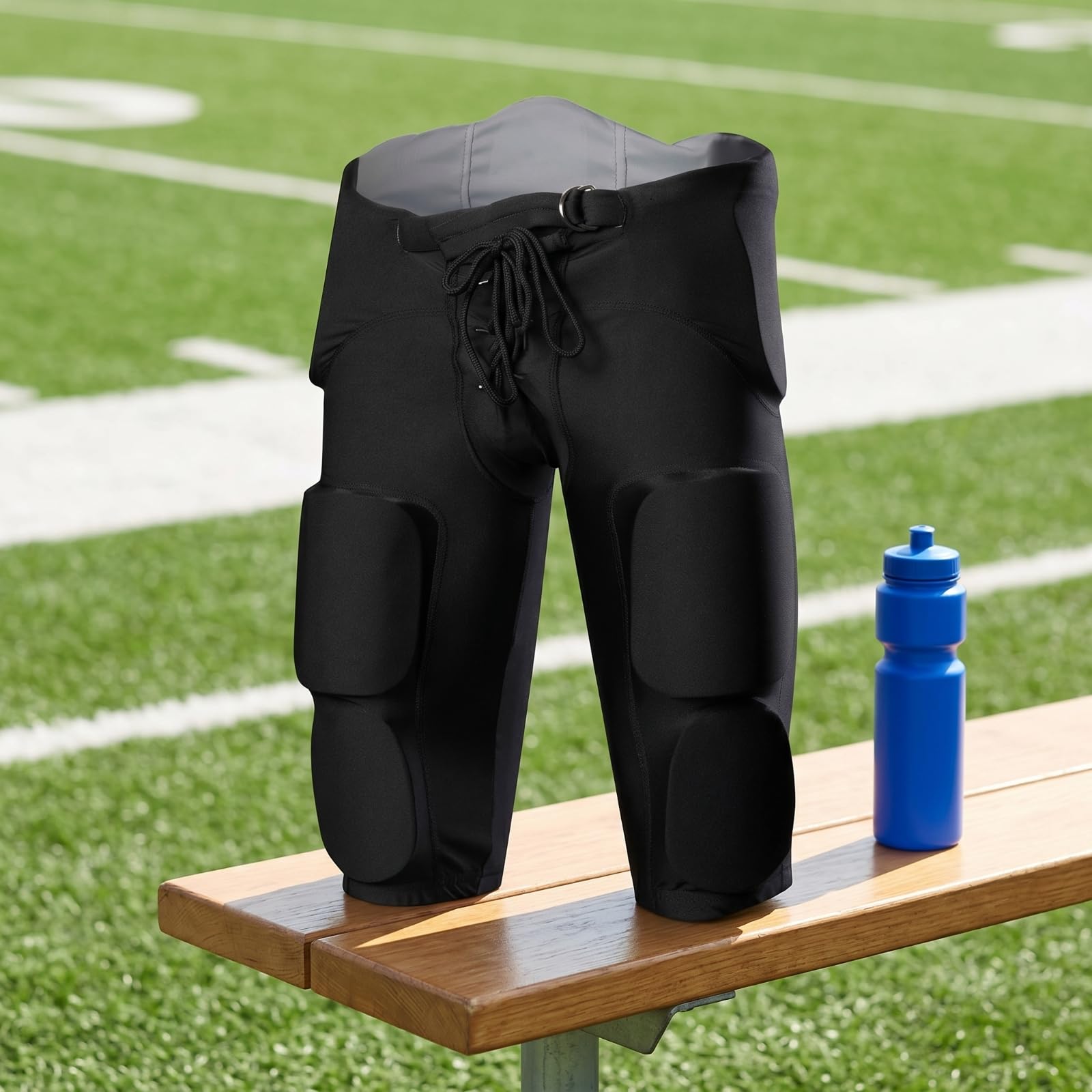 predolo Short Protection avec Rembourrage Ajusté Short Protection Souple Pantalon Court pour Sportifs, Entraînement, Compétition , 2XL , Children Black
