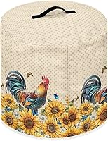 Vista 137 de Cubierta abstracta para freidora de aire con estampado de corazón, cubierta de olla a presión de 3 cuartos de galón, cubierta antipolvo para olla a