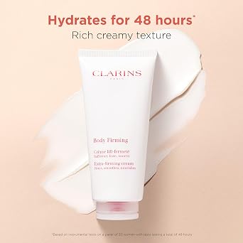 Clarins Extra-Firming Body Cream | Anti-Aging Body Lotion | Visibly Firms, Tightens and Smoothes | 96% Natural Ingredients, Including Organic Shea Butter and Organic Aloe Vera Extract | 6.6 Ounces