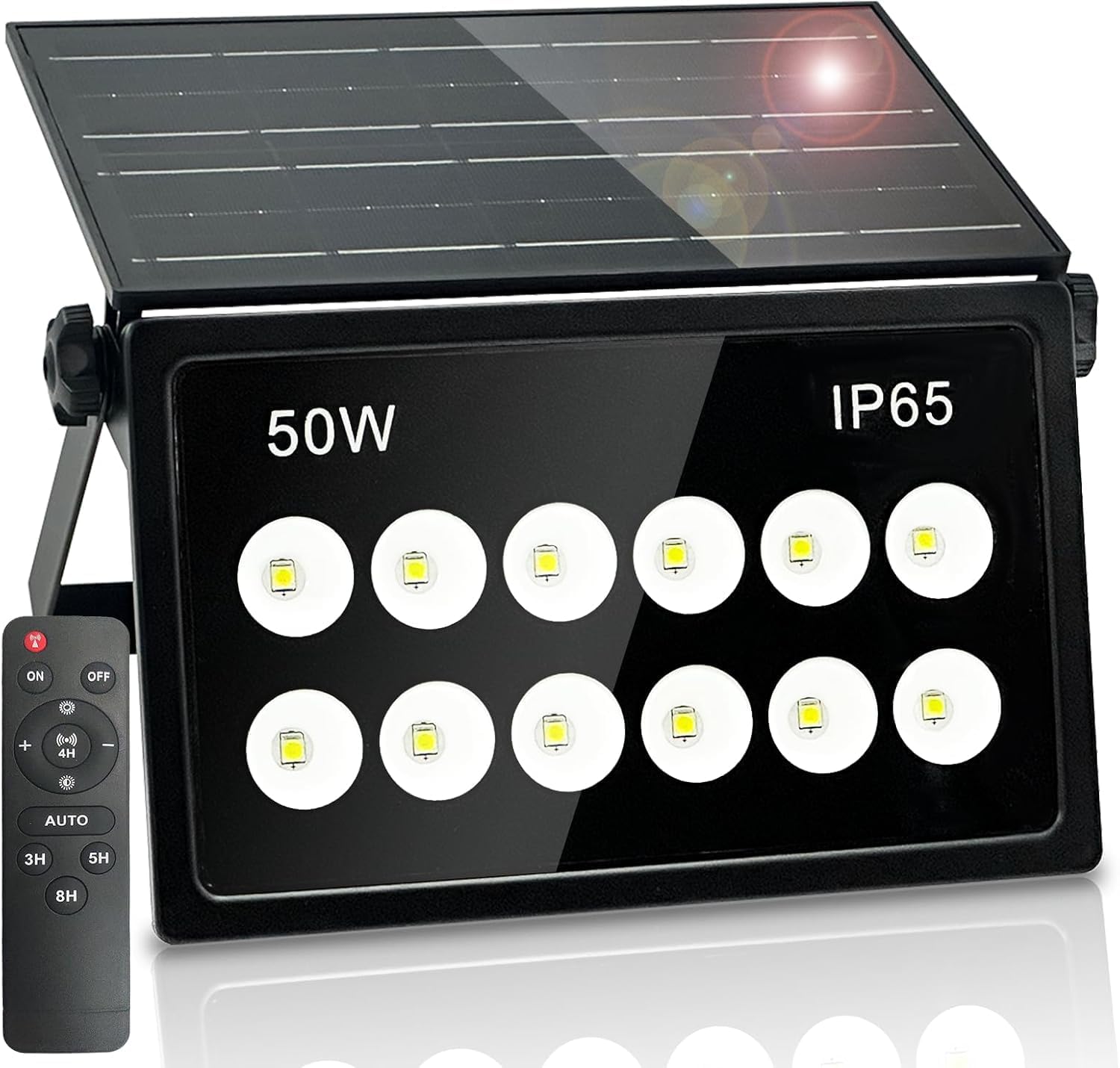 Indmird 50W Solar Security Lights Outdoor