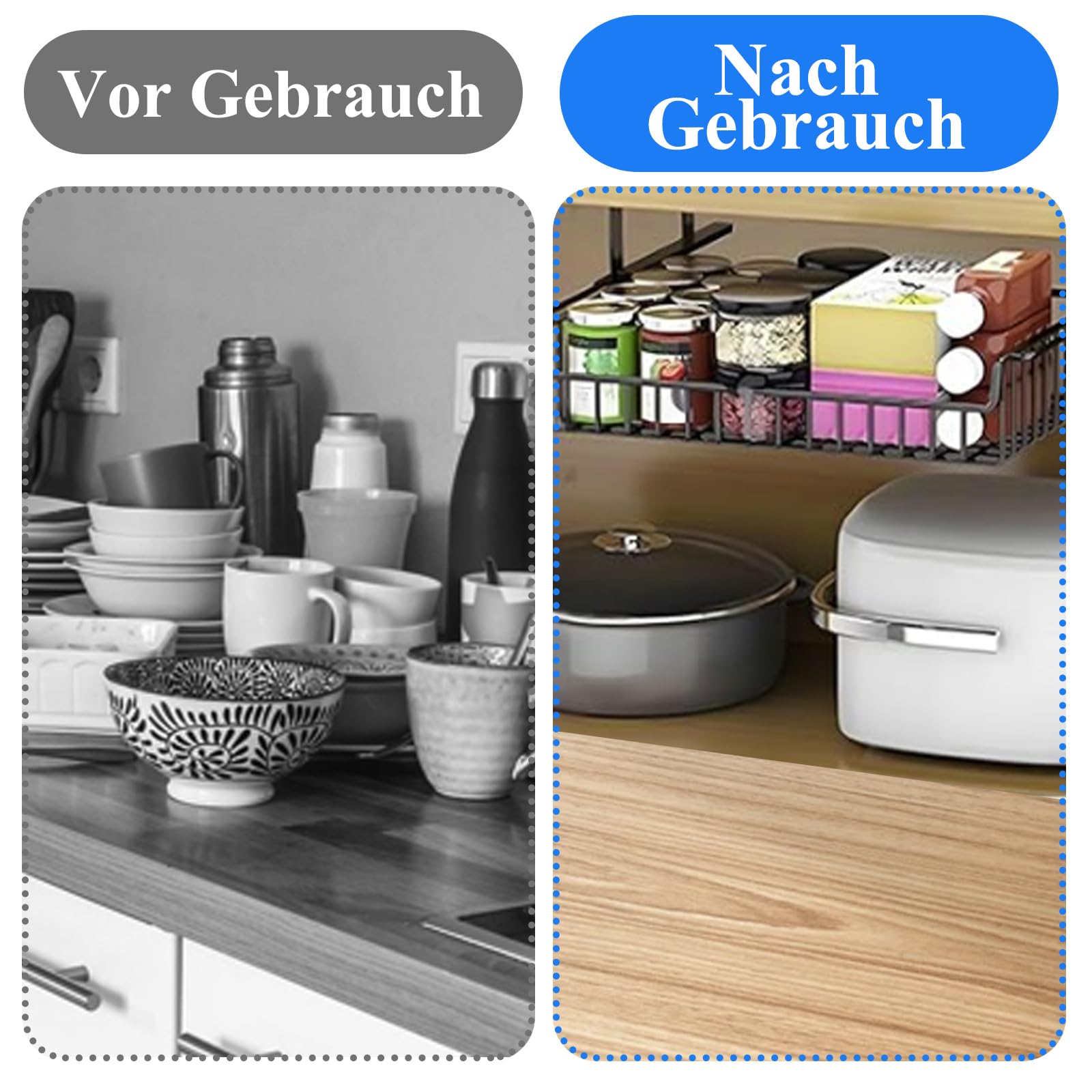 Metallgeflecht Versteckte Schublade, 37x25x11CM Große Kapazität Organizer, Metall unter Tisch Schubladenbox für Büro zu Hause Schule, Schwarz
